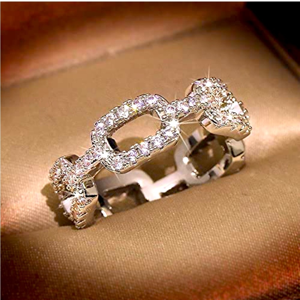 Sterling Stamped 925 Cubic Zirconia Promise Ring